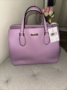 kate spade Lavender Saffiano Leather Satchel